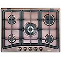 piano cottura rof57pro a gas 5 fuochi gas colore rame