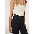pantaloni skinny in tessuto d. i. w. o. brushed a vita alta nero donna extra small