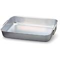 rostiera rettangolare 1/2 peso in alluminio con maniglie mobili dim. 55x36cm