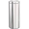 287527 cestino ignifugo flameguard paper bin inox lucido 30 litri altezza 68. 5cm