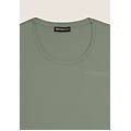 t-shirt manica corta con logo e inserti elastici iceberg green donna extra large