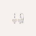 orecchini pendenti gold pearls oro bianco perla d'acqua dolce diamante collezione gold pearls oro