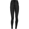 jeans push up wr. up vita alta superskinny denim navetta ecologico jeans nero-cuciture in tono donna