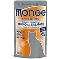 Monge Cat Natural Busta Multipack 24x80g Tonno E Salmone