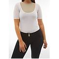 pantaloni push up wr. up in jersey organico vita bassa nero donna large