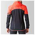 vertical wind giacca trail running con cappuccio donna red/black i42 d36