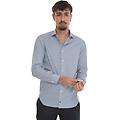 camicia classica da uomo blu