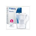 caraffa filtrante acqua marella (2. 4l) incl. 3 x filtri maxtra pro all-in-1 che riduce cloro
