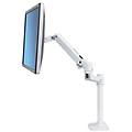 lx desk lcd arm tall bright white 0