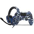 videogames set accessori blu game kit gamepad per playstation 4