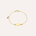 bracciale con targhetta holy oro giallo collezione holy oro giallo