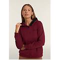 felpa donna con zip e cappuccio logato cordovan donna extra small