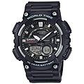 - orologio analogico-digitale quarzo uomo con cinturino in resina aeq-110w-1avef