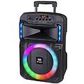 xf 370 kb speaker wireless 25w altoparlante portatile con trolley e microfono dinamico per karaoke