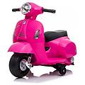 bcs moto vespa elettrica per bambina 6v colore rosa