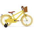retro 16 pollici giallo – bicicletta per bambini con cestino