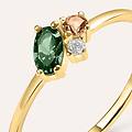 anello fantasia claire oro giallo cubic zirconia collezione claire misura 47 oro giallo