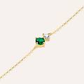 bracciale doppio punto luce claire oro giallo cubic zirconia collezione claire oro giallo