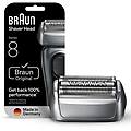 BRAUN testina di ricambio series 8 83 m 1 pezzo acciaio nero