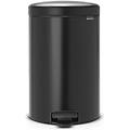 pedal bin newicon pattumiera a pedale 20 litri nero opaco