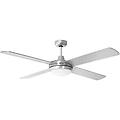 ventilatore a soffitto 4 pale ø 110 cm argento