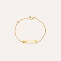bracciale con targhetta holy oro giallo collezione holy oro giallo