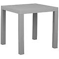 - tavolo da giardino effetto rattan grigio chiaro 80 x 80 cm fossano
