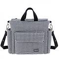 borsa clinica in ecopelle con tracolla pack vichy nero