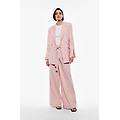 pantaloni a righe wide-leg