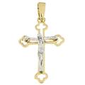 croce uomo oro giallo bianco gl100543