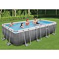 piscina fuori terra tubolare power steel grigio l int 5. 49 x 2. 74 m