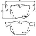 brembo set di pastiglie freno xtra p 06 033x posteriore