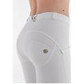 pantaloni push up wr. up superskinny similpelle ecologica bianco donna large