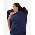 lenzuola da viaggio silk cotton mummy 185x62 cm blu