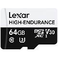 LEXAR scheda microsd high-endurance da 64 gb classe 10 uhs-i u3 v30