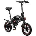bicicletta elettrica d3f motore 250w batteria 36v 10ah pieghevole 14 nero