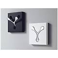 - appendiabiti da parete struttura in metallo verniciato nero mod. bin 1 black cod. 0748