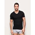 maglia scollo a v uomo in cotone supima luxury / nero / xl nero