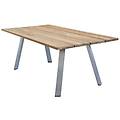 - saltus tavolo da giardino in alluminio e teak riciclato
