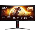 cu34g4 monitor curvo 34'' wqhd 180hz nero rosso