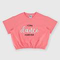t-shirt in jersey da bambina rosa taglia 6