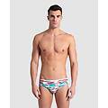 slip uomo white turquoise multi