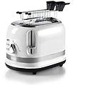149 tostapane moderna bianco con pinze per 2 fette di pane sandwich o toast 6 livelli di doratura
