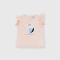 t-shirt in jersey da bambina rosa taglia 12m