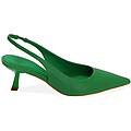 décolleté slingback verdi tacco 6 cm