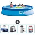 - piscina fuori terra in giro 396x396x84 cm blu include accessori coordinati cb54