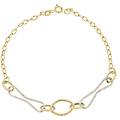 bracciale donna oro giallo bianco gl100715