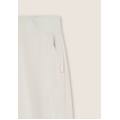 pantaloni donna regular morbidi con dettagli micro-trecce white sand donna medium