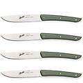 set coltelli da bistecca 4 pezzi color verde