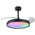 Mantra Ventilatore Da Soffitto Siberia Nero Dc Silenzioso 106cm Cct Rgb